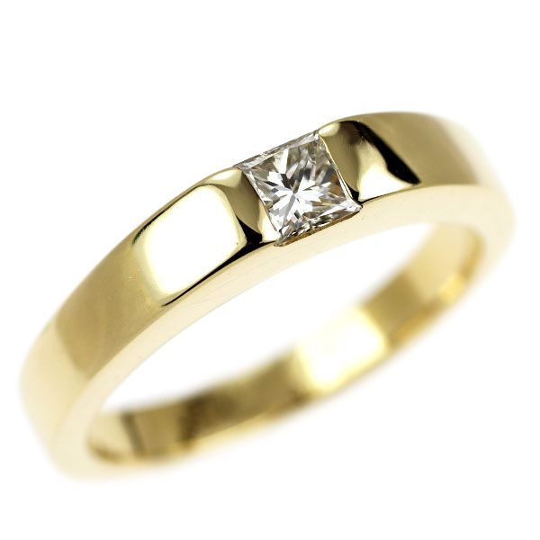 Cartier Ring K18Yg 0.25Ct 51