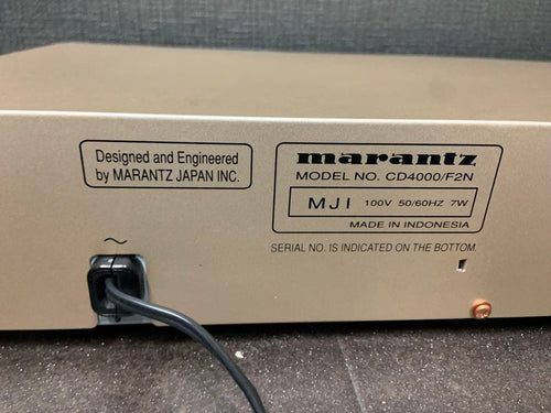 Marantz Cd Sacd Player Cd4000/F3N