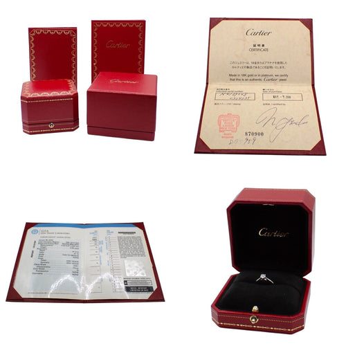 Cartier Ring 0.30Ct 1895 G Vvs1 Pt950 6 4666
