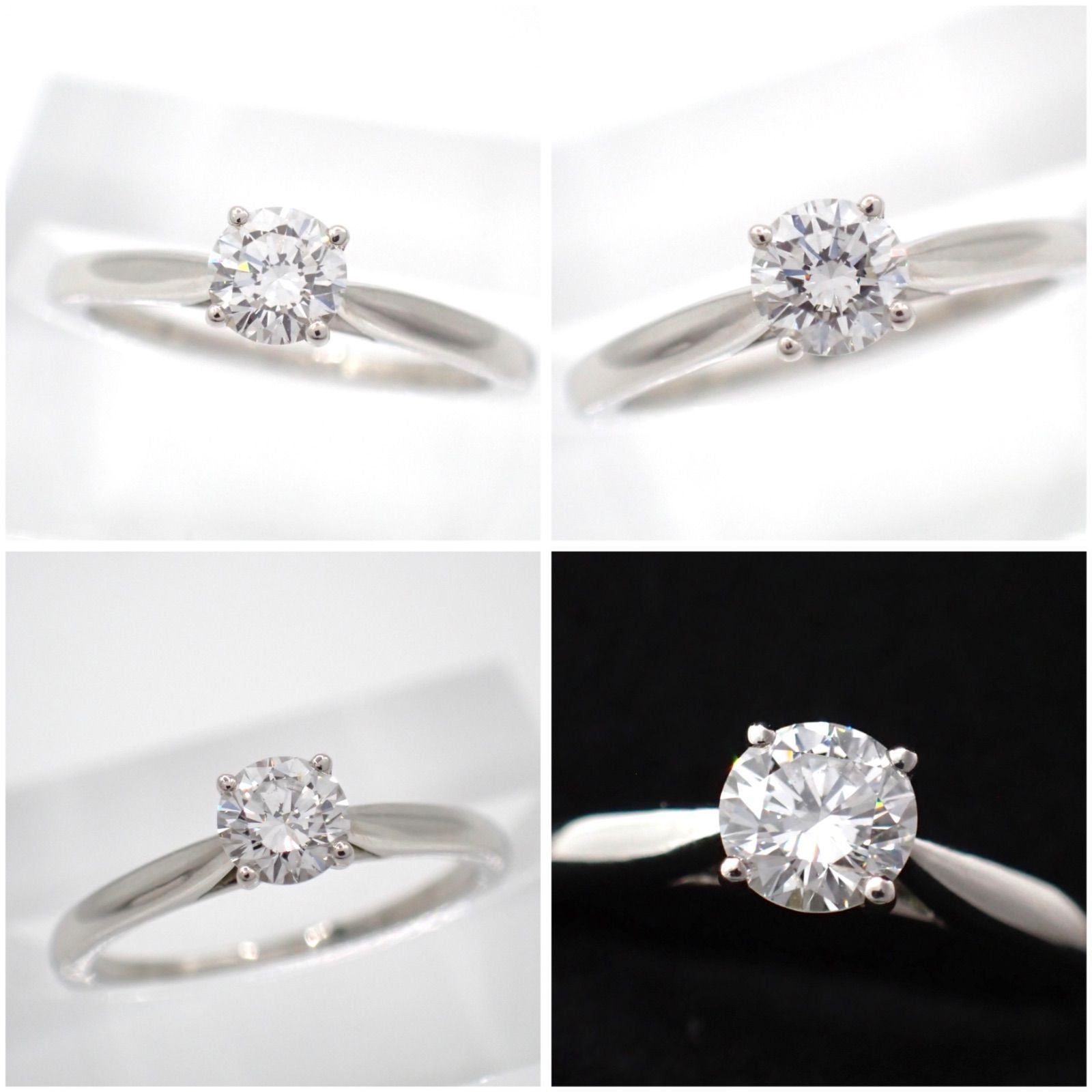 Cartier Ring 0.30Ct 1895 G Vvs1 Pt950 6 4666
