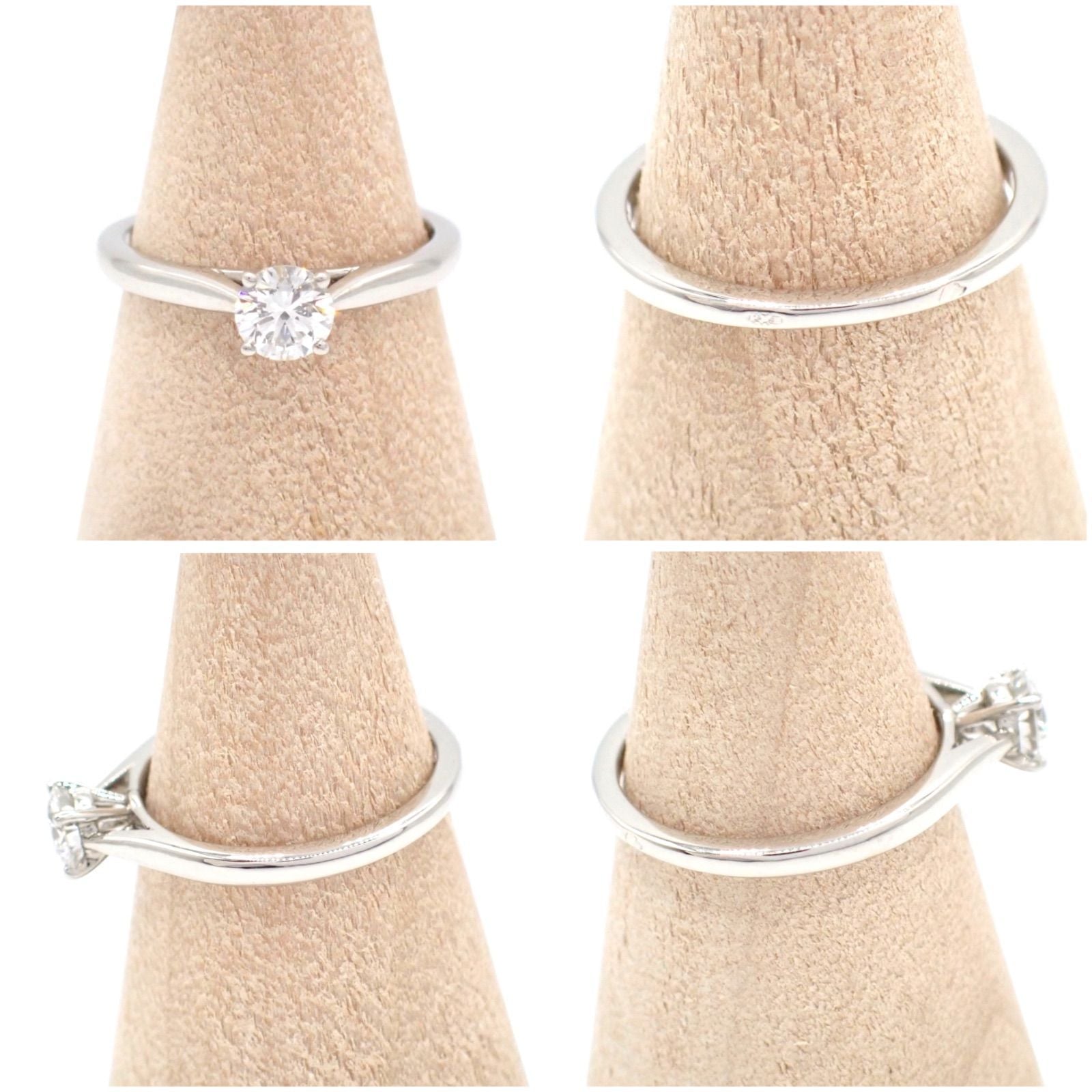 Cartier Ring 0.30Ct 1895 G Vvs1 Pt950 6 4666