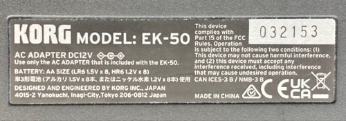 Korg Keyboards Digital Pianos Used Ek-50