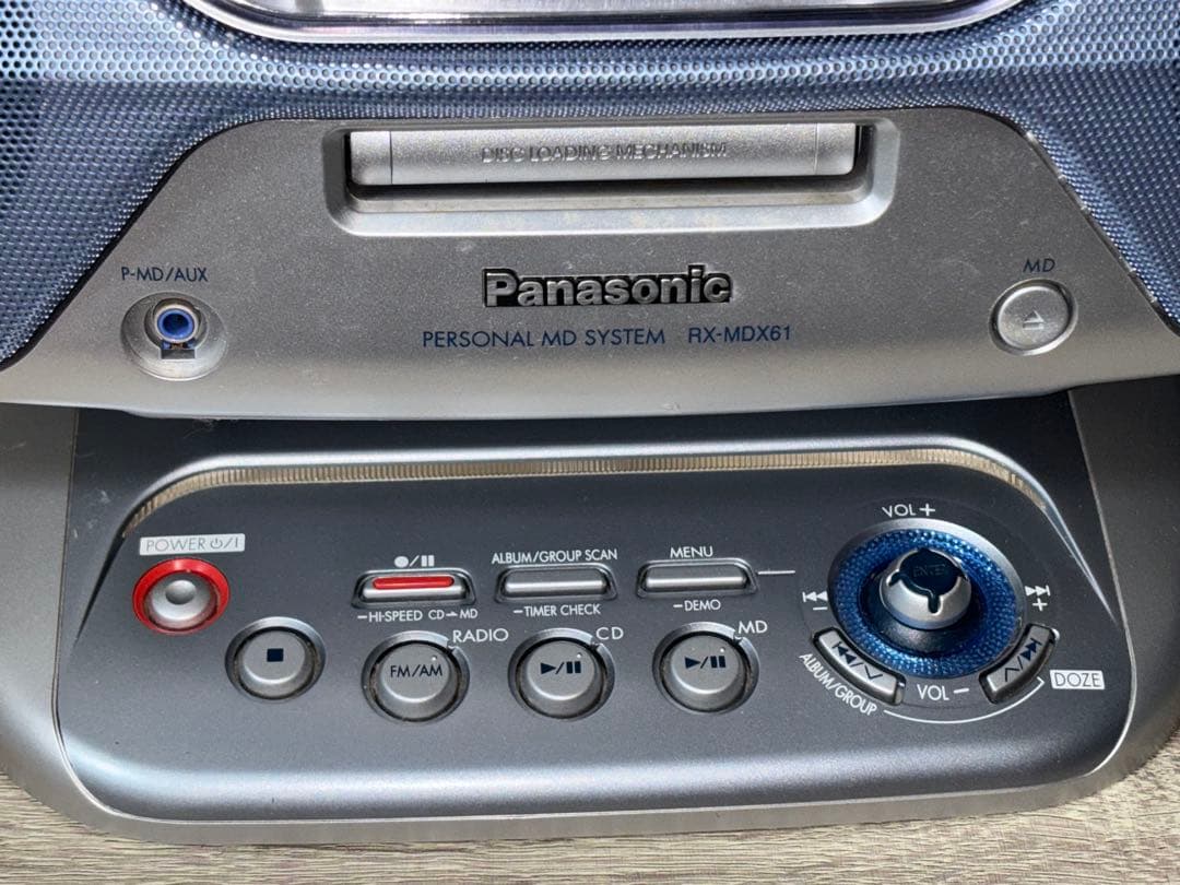 Cd Md Cassette Deck Panasonic Rx-Mdx61