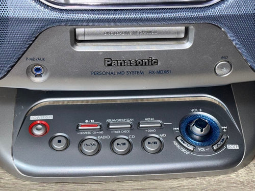 Cd Md Cassette Deck Panasonic Rx-Mdx61