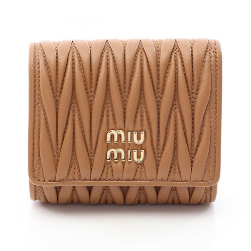 Miu Bi-Fold Wallet Matelasse'Miu