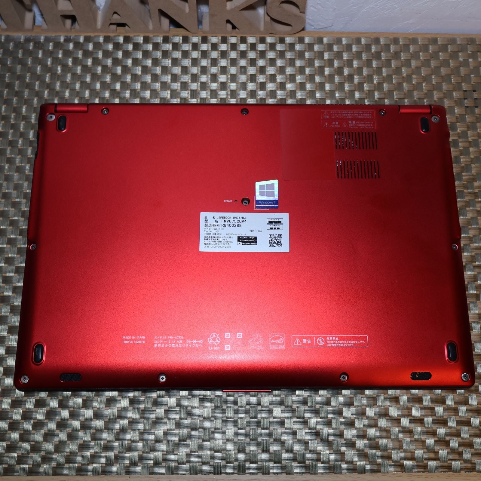 Fujitsu Windows Notebook Body Win11 I5/ 8G/ Ssd/ /Fhd