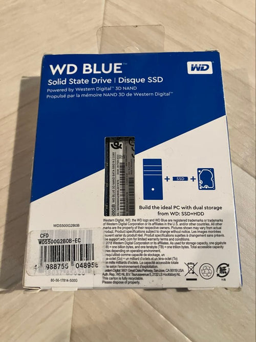 Western Digital External Ssds Wd Blue Ssd 500Gb