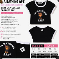Short-Sleeve Bathing Ape Baby Lisa Cropped Tee L