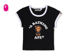 Short-Sleeve Bathing Ape Baby Lisa Cropped Tee L