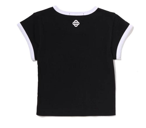Short-Sleeve Bathing Ape Baby Lisa Cropped Tee L