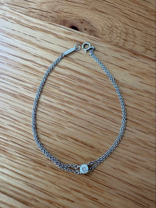 Tiffany Bracelets Pt950 0.17Ct