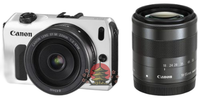 Digital Slr Canon Eos M Ef-M18-55Mm F3.5-5.6 Is Stm/Ef-M22Mm F2 Stm Eosmwh-