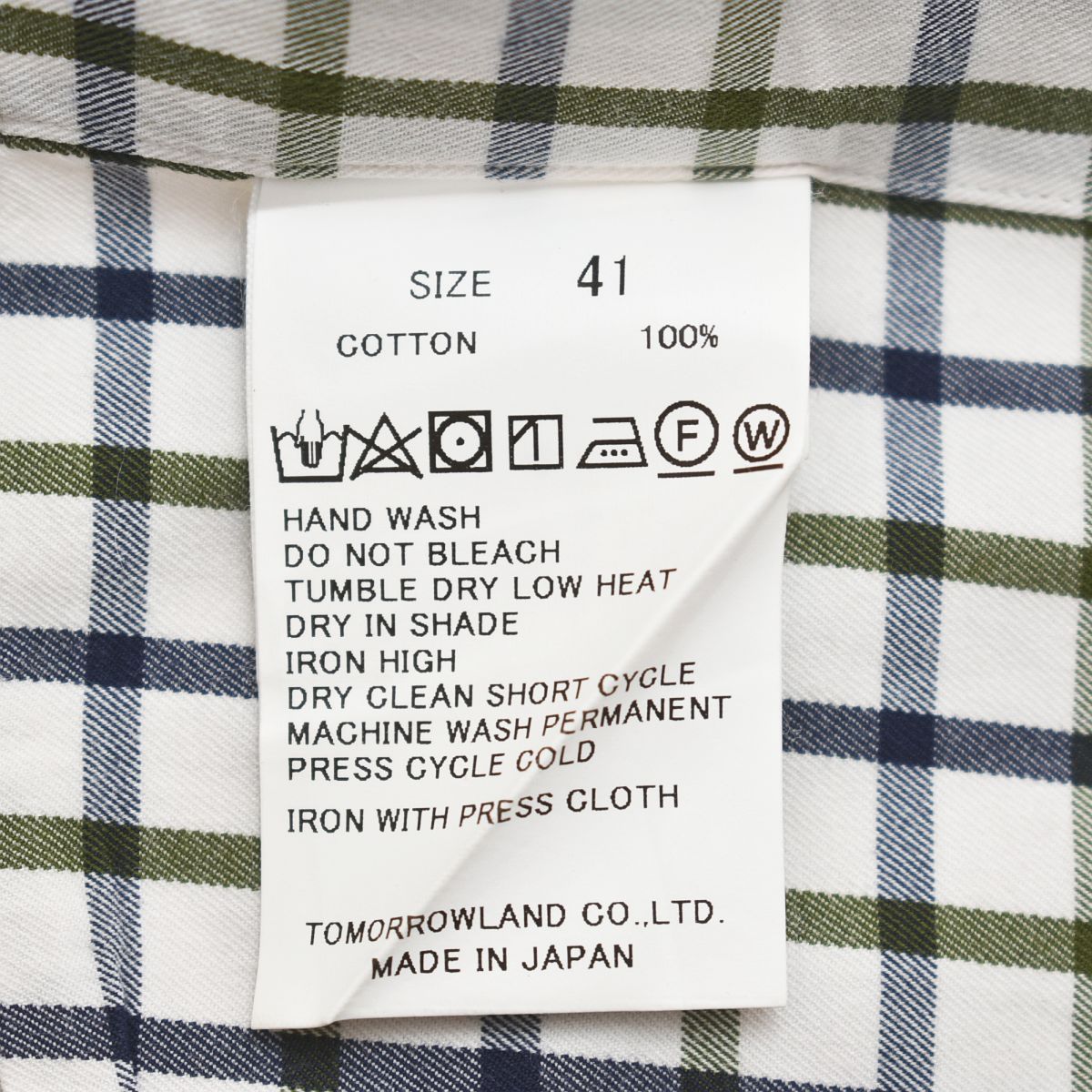 Tomorrowland Dress Shirt Business Pilgrim B.D. 41 X