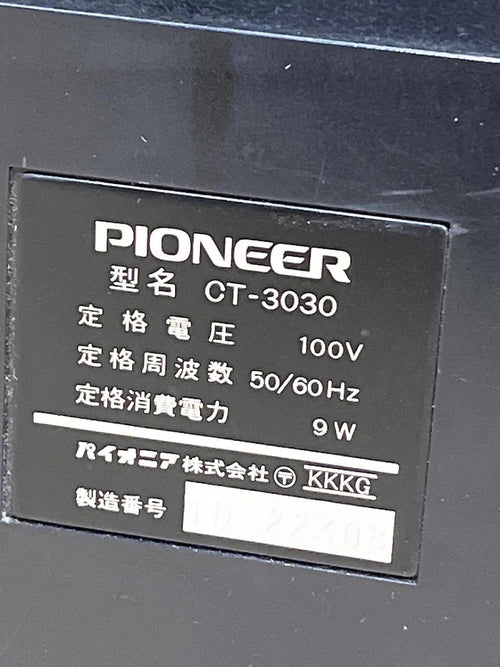 Cd Md Cassette Deck Pioneer Ct-3030