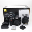 Nikon Digital Slr 1700 D3400 Af-P 18-55 Vr F