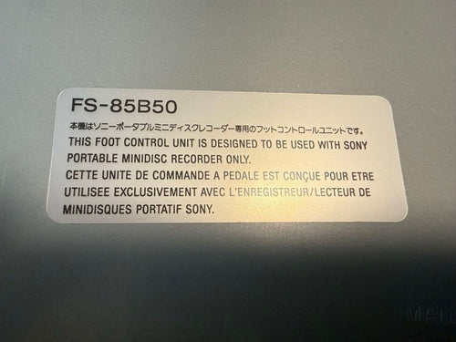 Sony Portable Audio Accessories Fs-85B50 Md