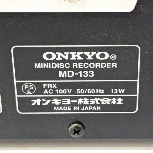 Cd, Md Cassette Decks Onkyo Md-133 Hi-Md 05