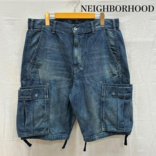 Neighborhood Straight Denim Washed Cargo C-St 201Xbnh-Ptm04S L Used 50154306