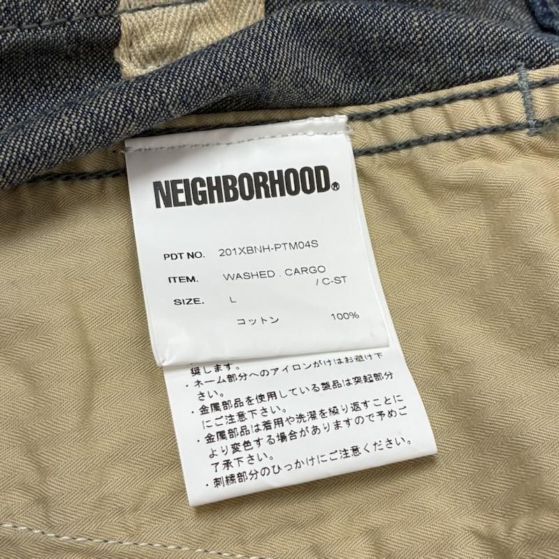 Neighborhood Straight Denim Washed Cargo C-St 201Xbnh-Ptm04S L Used 50154306