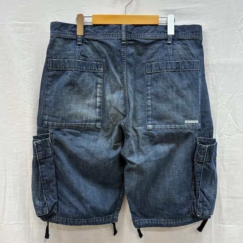 Neighborhood Straight Denim Washed Cargo C-St 201Xbnh-Ptm04S L Used 50154306