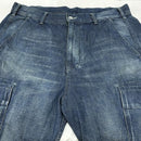 Neighborhood Straight Denim Washed Cargo C-St 201Xbnh-Ptm04S L Used 50154306