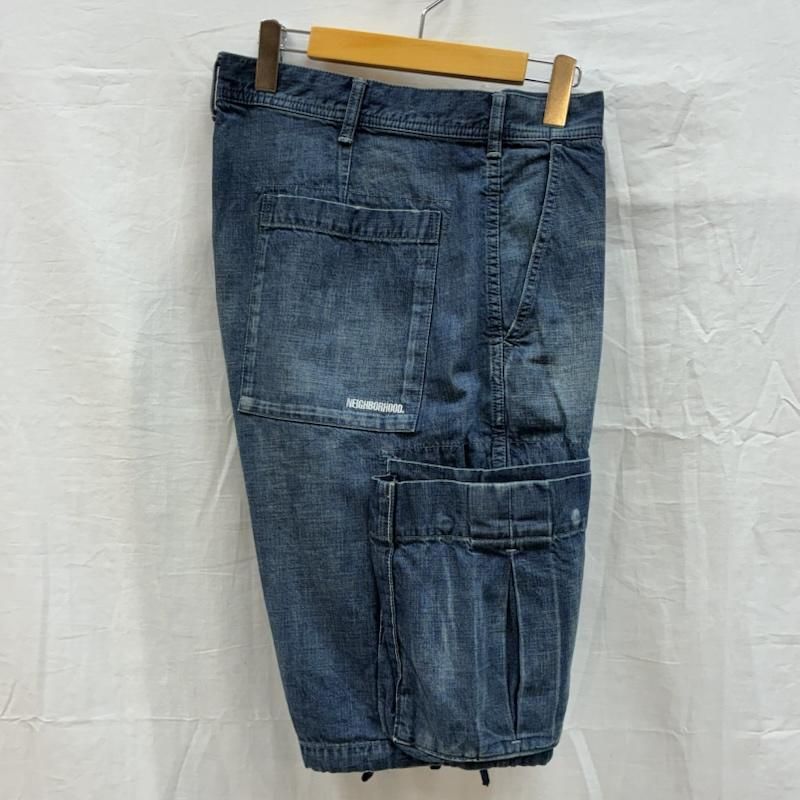 Neighborhood Straight Denim Washed Cargo C-St 201Xbnh-Ptm04S L Used 50154306