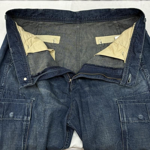 Neighborhood Straight Denim Washed Cargo C-St 201Xbnh-Ptm04S L Used 50154306