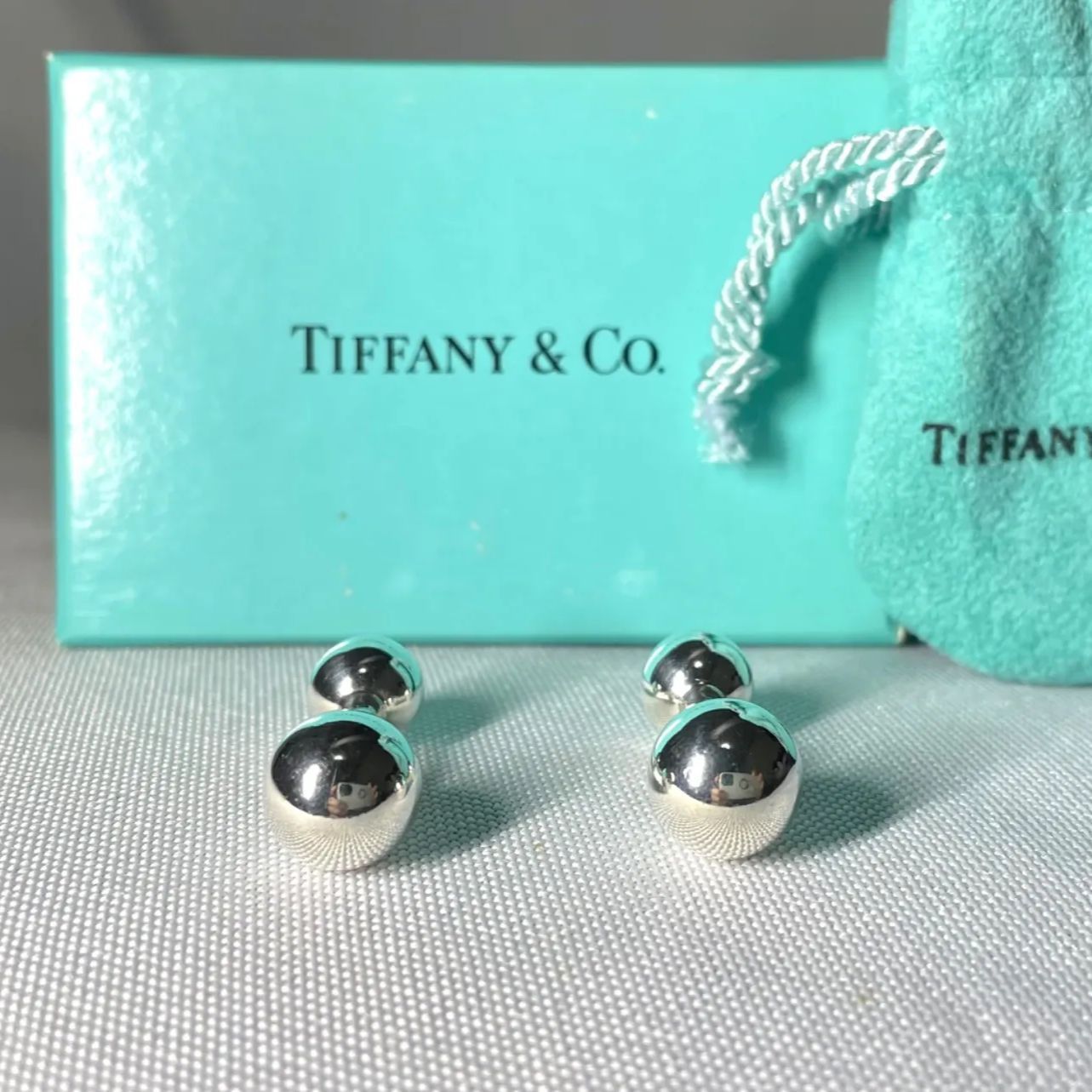 Tiffany Cufflinks 3D Sv925