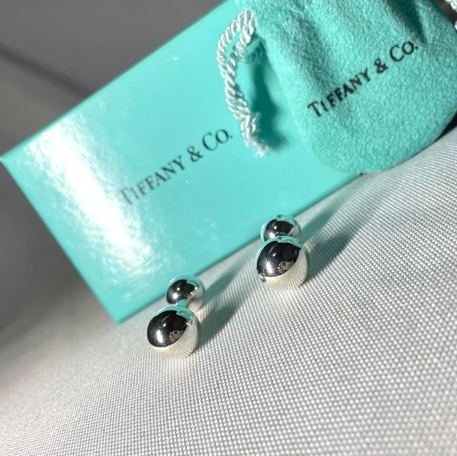 Tiffany Cufflinks 3D Sv925