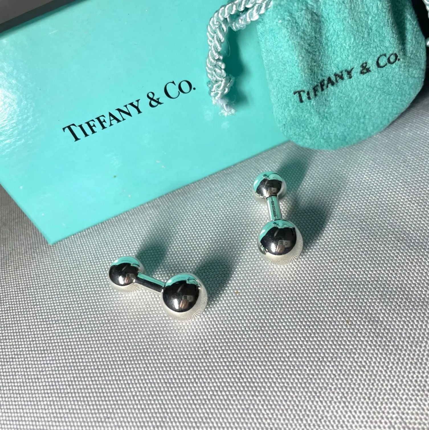 Tiffany Cufflinks 3D Sv925