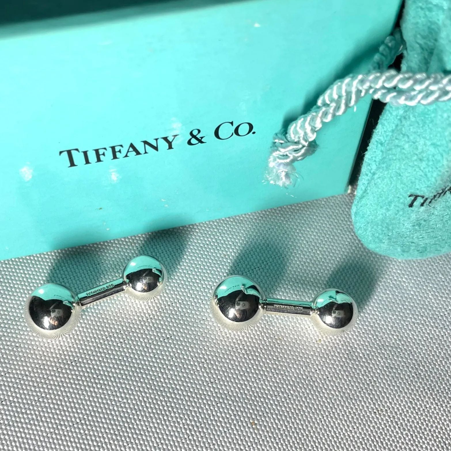 Tiffany Cufflinks 3D Sv925