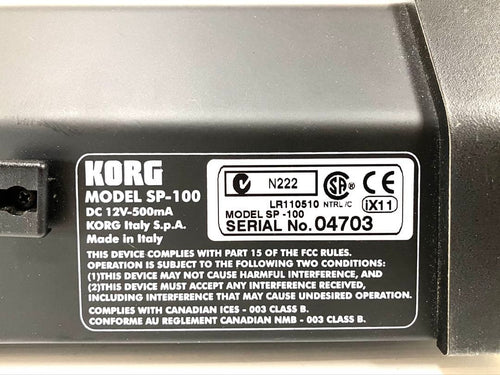 Korg Keyboards Digital Pianos 88 Sp-100
