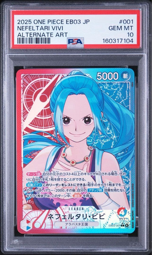 One Piece Card Game Psa10 Eb03-001 7104
