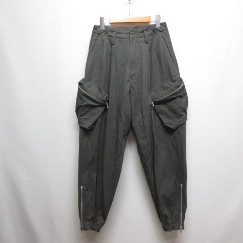 Y'S Work Pants Cargo 25Aw C/Ny Gabardine Zip Pocket 1 Yp-P04-020