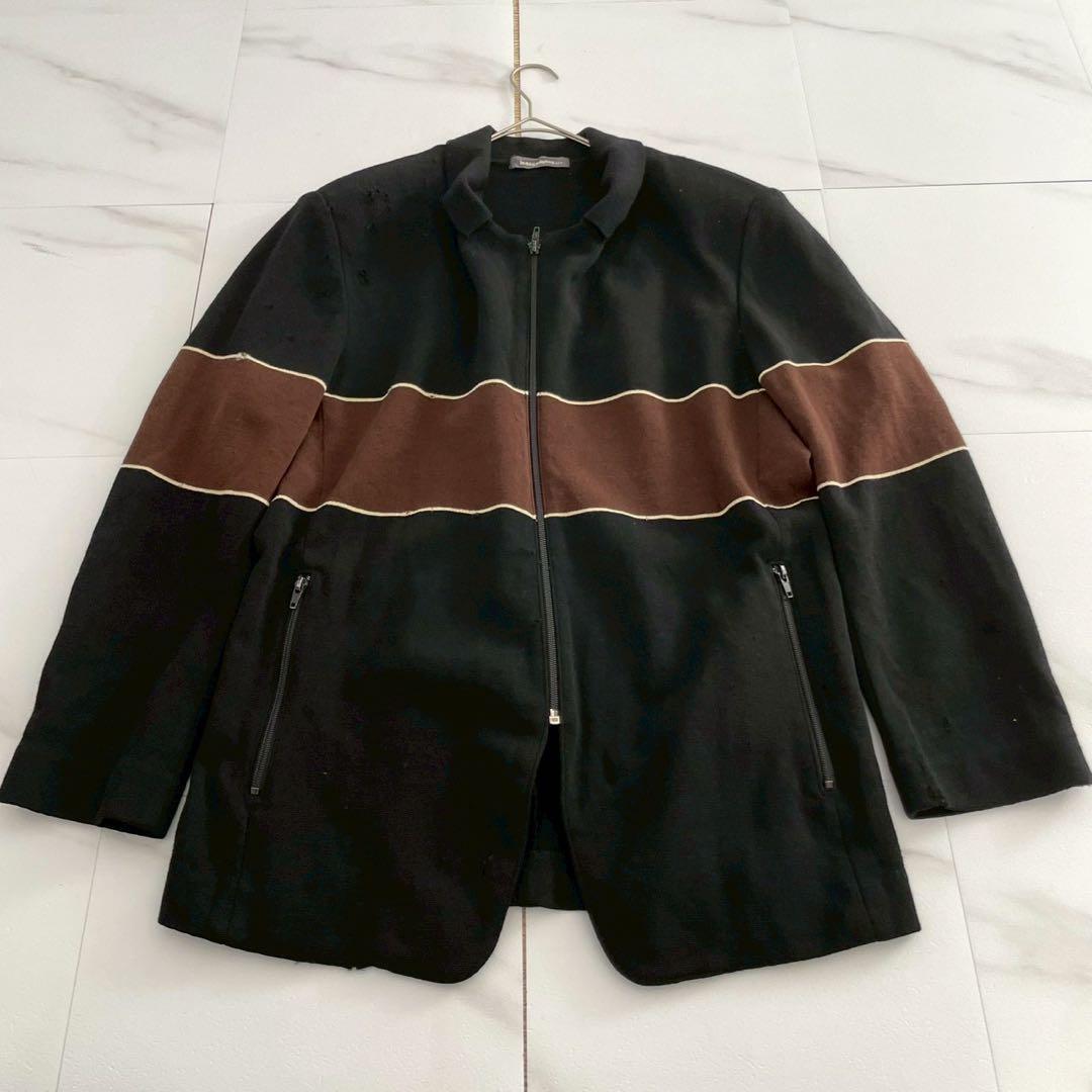 Issey Miyake Blouson Jackets Men Knit Jacket Brush Tag