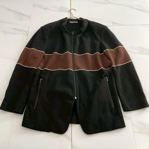 Issey Miyake Blouson Jackets Men Knit Jacket Brush Tag