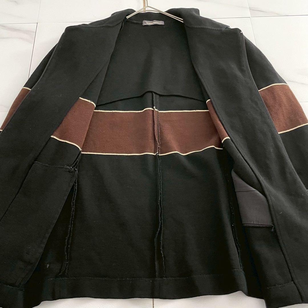 Issey Miyake Blouson Jackets Men Knit Jacket Brush Tag