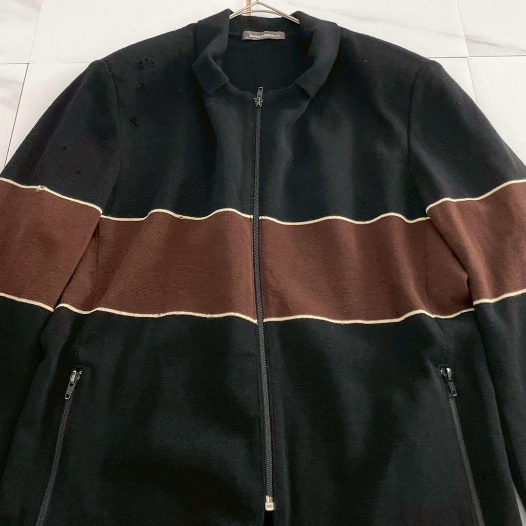Issey Miyake Blouson Jackets Men Knit Jacket Brush Tag