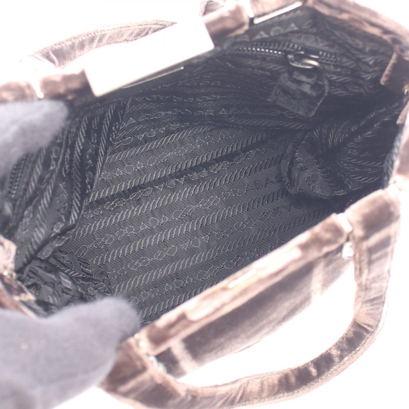 Prada Handbag Velluto Fibbie B7645 Used B