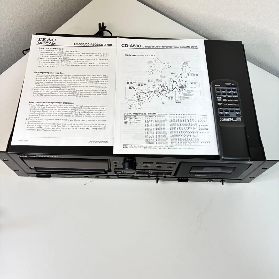 Cd Md Cassette Deck Tascam Cd-A500