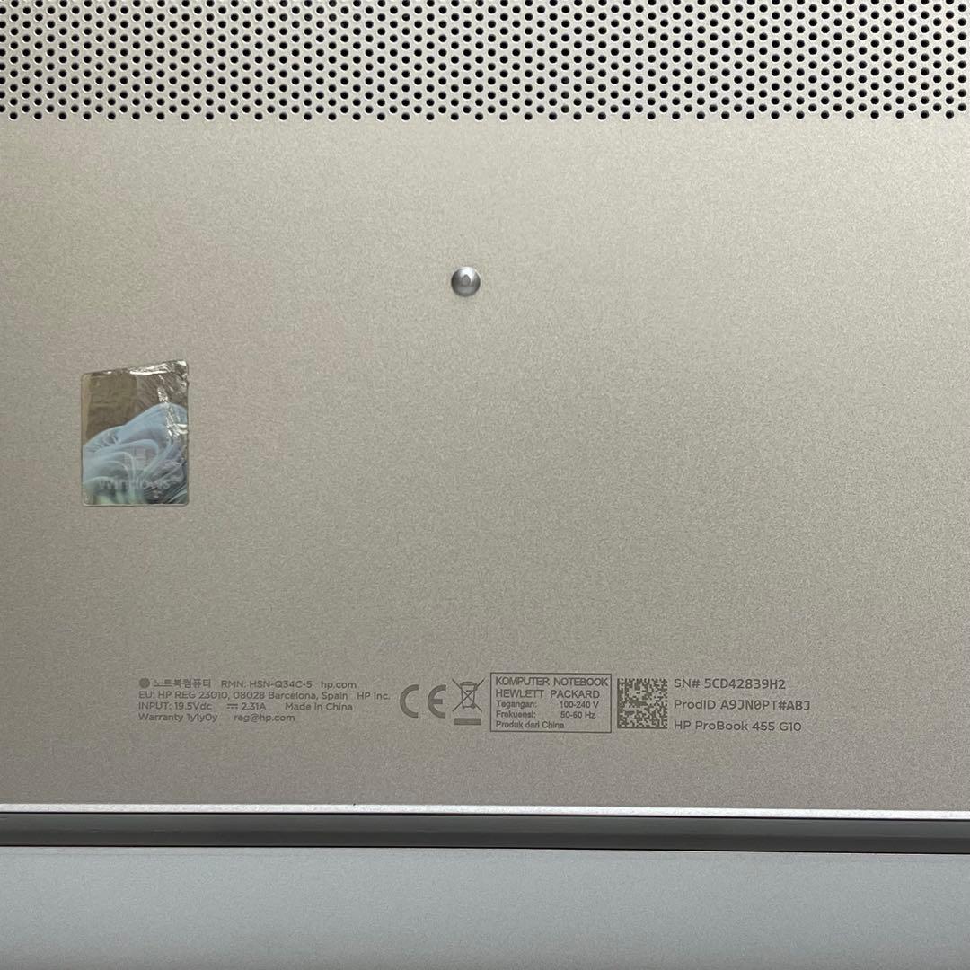 Windows Notebook Body Hp Probook 455 G10 Amd Ryzen 5 7530U 16G