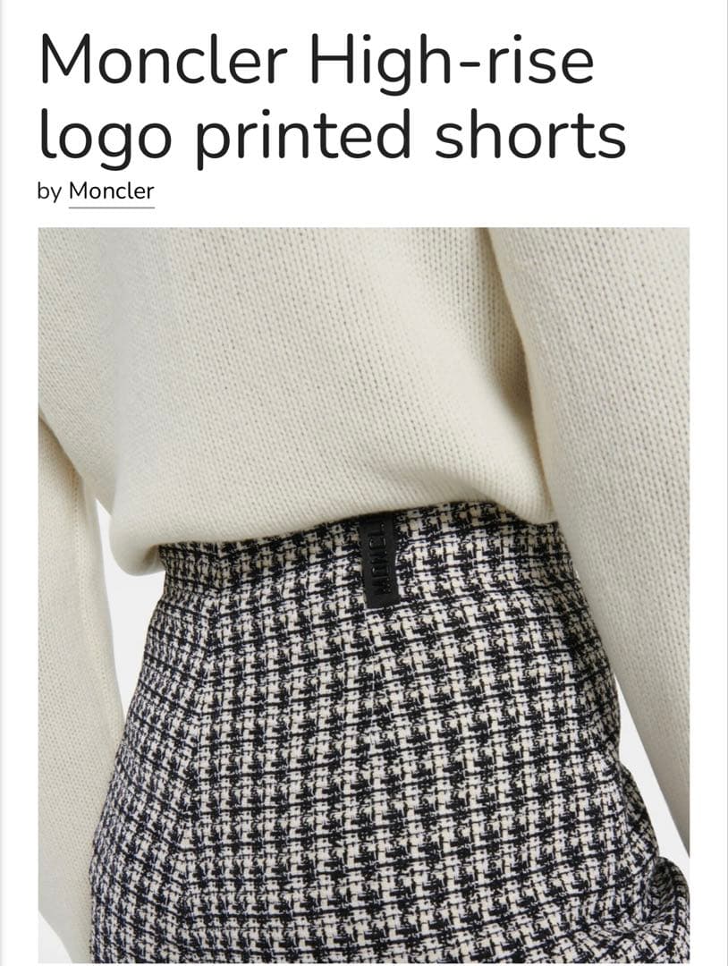 Moncler Culottes 2023