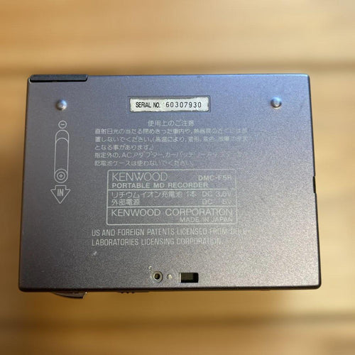 Kenwood Portable Md Player Dmc-F5R