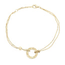 Cartier Bracelet 2Pd B6038300 16.5/18.5Cm K18