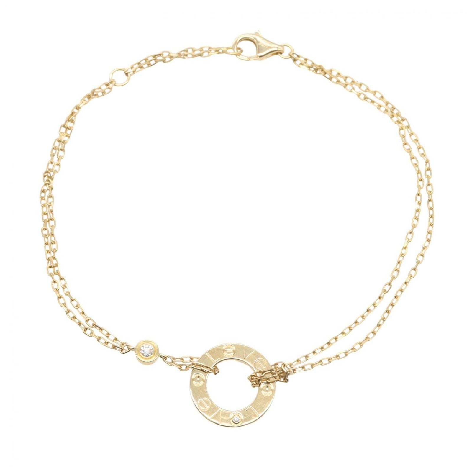 Cartier Bracelet 2Pd B6038300 16.5/18.5Cm K18