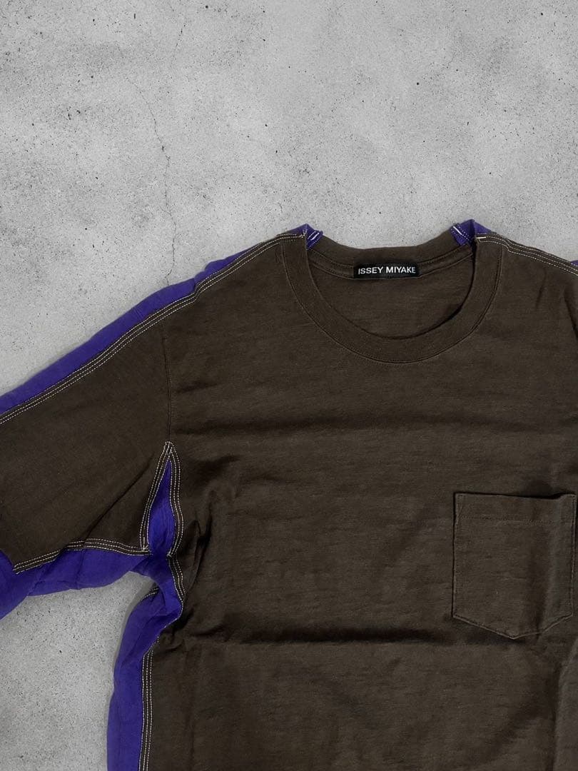 Issey Miyake T-Shirts Archive Bi-Color T-Shirt