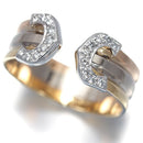Cartier Ring 2C C C2 Sm 50 K18Yg/Wg/Pg #190738