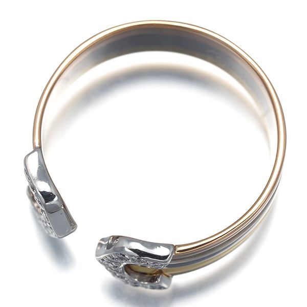 Cartier Ring 2C C C2 Sm 50 K18Yg/Wg/Pg #190738