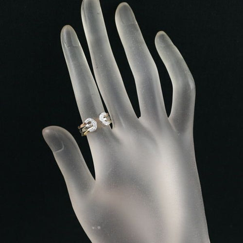 Cartier Ring 2C C C2 Sm 50 K18Yg/Wg/Pg #190738