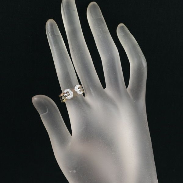 Cartier Ring 2C C C2 Sm 50 K18Yg/Wg/Pg #190738